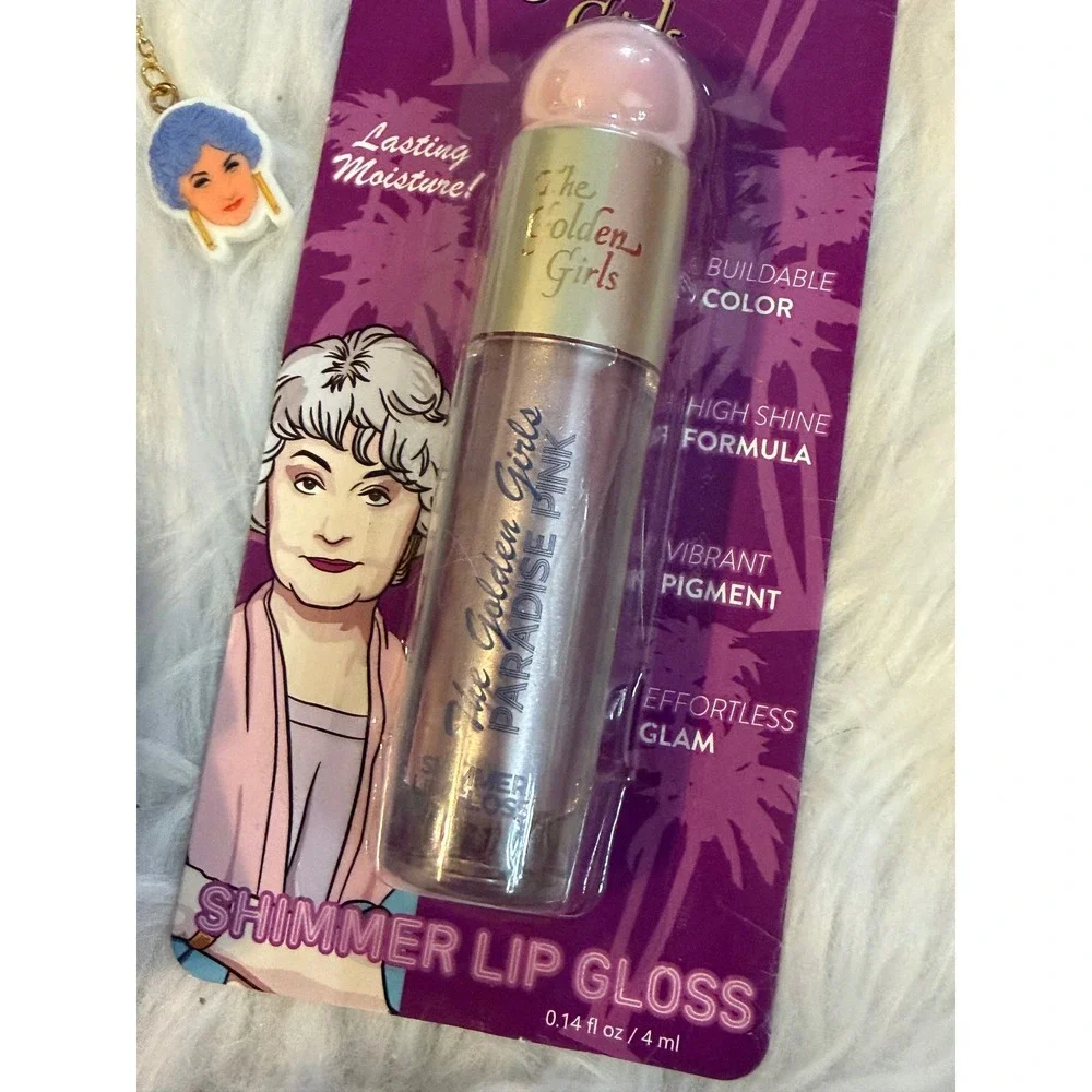 The Golden Girls Berry Jam Hand Cream & Paradise Pink Shimmer Lip Gloss Set